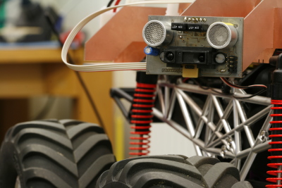 Sonar Modules mounted on robot