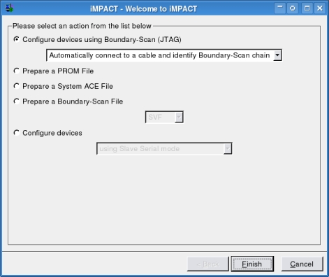 The iMPACT Wizard Dialog 1